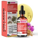 Collagen Mojo - Liquid Collagen για γυναίκες & άνδρες, Collagen Peptides με θαλάσσια Moss, Burdock Root & Bladderwrack - μαλλιά, δέρμα, νύχια, κοινή υποστήριξη, διαχείριση βάρους, υψηλή απορρόφηση - 100.000mcg, 2 Oz