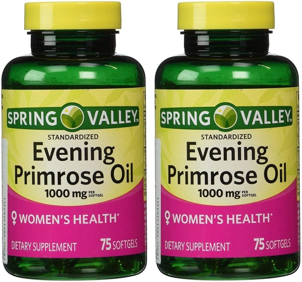 Spring Valley - Evening Primrose Oil 1000 mg, Twin Pack 150 Σύνολο Softgels