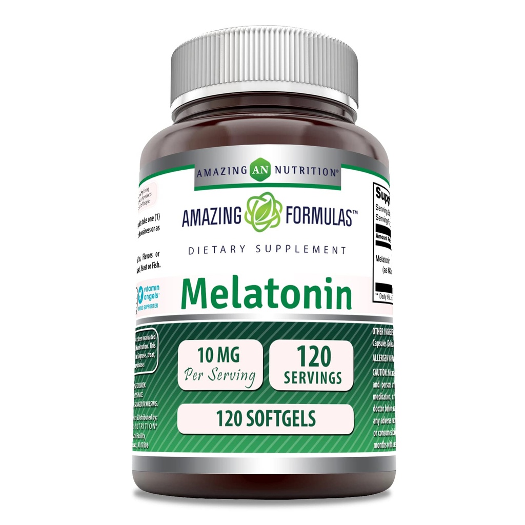 Καταπληκτική μελατονίνη διατροφής 10mg Softgels συμπλήρωμα 