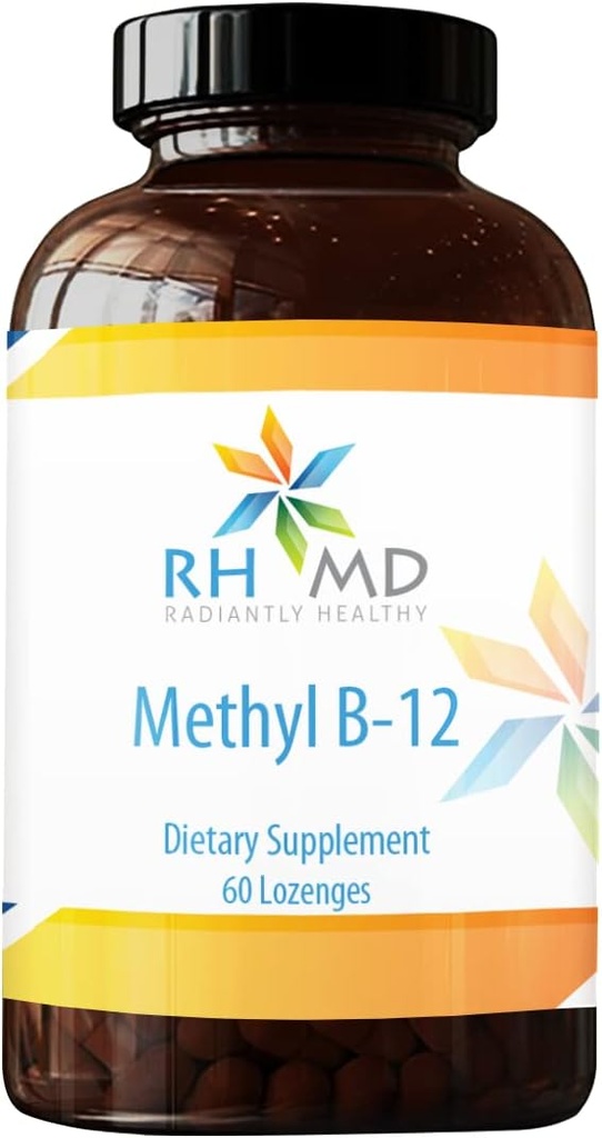 RHMD Methyl B-12 Lozenges - 5000mcg B12 Methylcobalamin Methyl B12 - Vegan Vitamin B12 Συμπλήρωμα διατροφής - Non GMO (60 Quick Dissolve Lozenges)