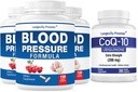 [BP Value Pack] Longevity Blood Pressure Formula 150 caps x 3 Μπουκάλια με 1 δωρεάν φιάλη CoQ10 [30 Veggie caps]