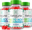 NutraRize (Pack of 3 KetoLyte Keto ACV Gummies, Advanced Formula, Keto Apple Cider Vinegar 1000MG συμπλήρωμα, όλα τα φυσικά Keto ACV Βιταμίνες, επίσημη αξιολόγηση Keto Lyte (180 Gummies)