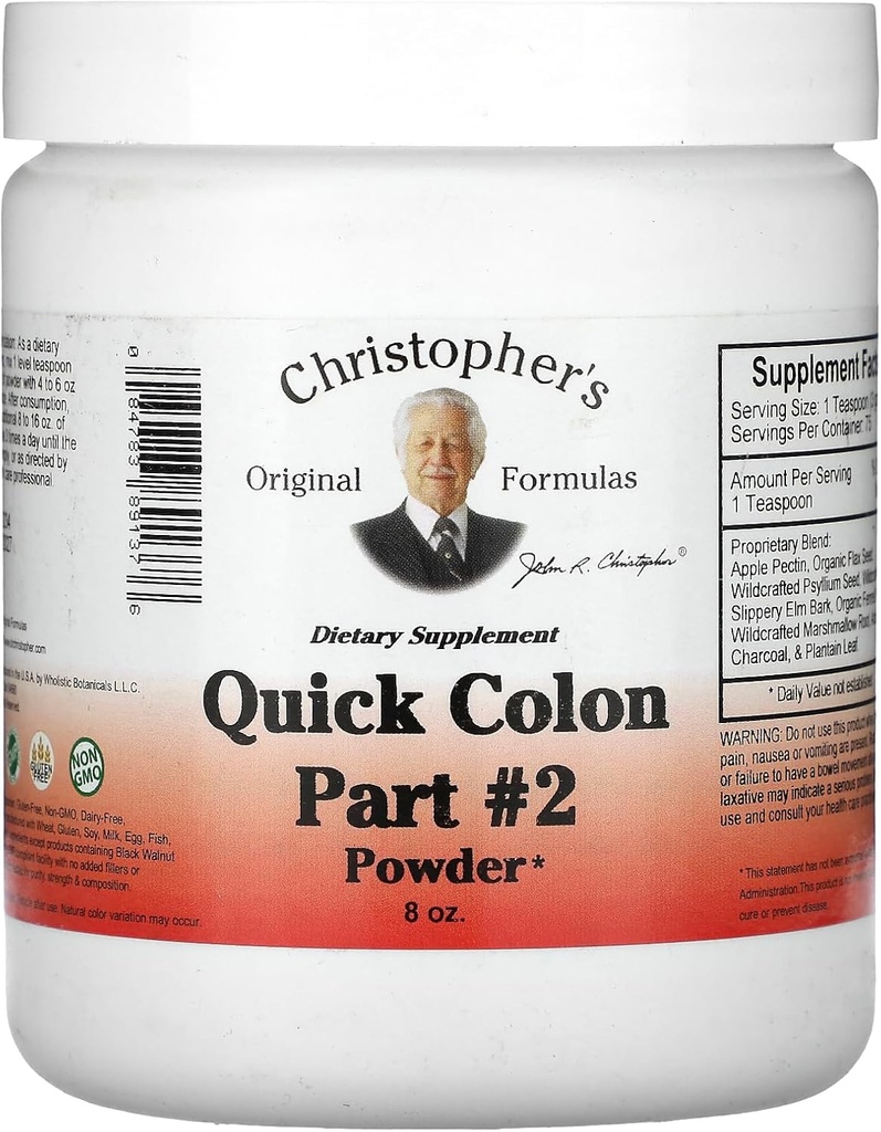 Dr. CHRISTOPHER'S, Cleanse Quick Colon D-Tox Powder - 8 oz