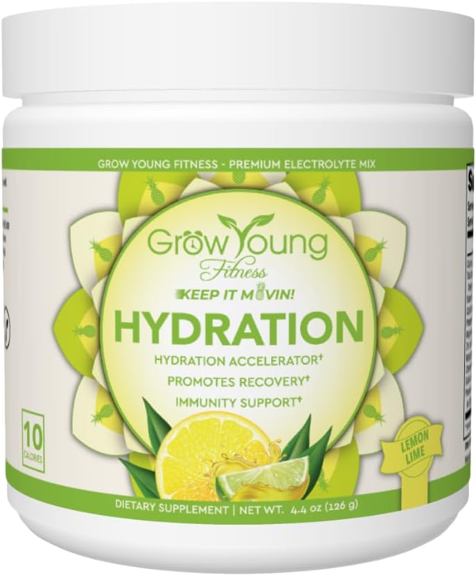 Αυξήστε την Ενυδάτωση Νεότητας - Λεμόνι Lime, Premium Ηλεκτρολυτικό Μείγμα για Προωθητική Ύδρωση, Βιταμίνες και Ζάχαρη Χωρίς (1 Pack, 30 Servings)