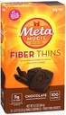 Metamucil Fiber Thins, Σοκολάτα, 12 πακέτα, 9,3 oz - Συσκευασία των 2