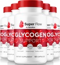 (5 Pack) Super Flow Glycogen, SuperFlow Glycogen Support Caps, Super Flow Glyco Optimizer, Official SuperFlow Glyco Optimiser Caps, Super Flow Detox Cleanse, Super Flow Glycol (300 Caps)
