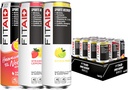 FITAID Recovery Blend, Variety Pack, BCAAs, Glucosamine, Electrolytes, Omega-3s, Πράσινο Τσάι, 100% Καθαρό, Παλαιό, Vegan & Gluten-Free, Φυσικά γλυκασμένα & Γεύσεις, 12 oz. κονσέρβες (Pack of 12)
