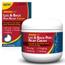 MagniLife Leg & Back Pain Relief Cream, Fast-Acting Pain Relief, φυσικά Soothe Burning, Tingling και μαχαιρώνοντας πόνους με Αλόη και Calendula - 4 ουγκιά