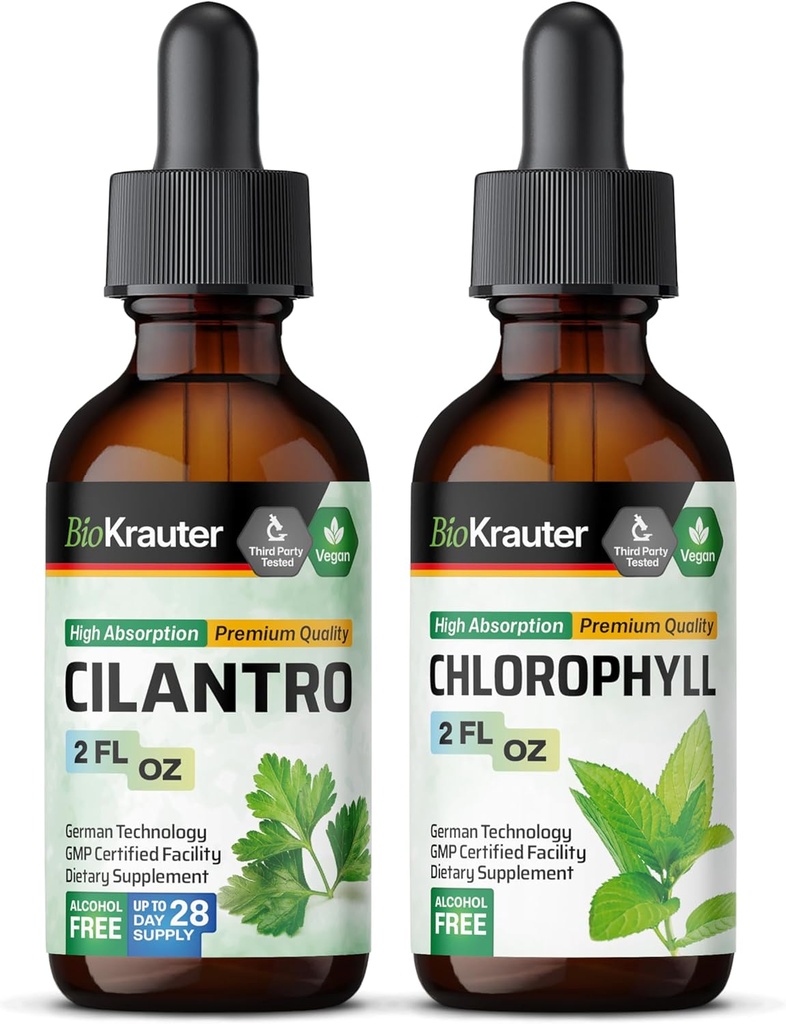 BIO KRAUTER Cilantro Βάμμα 2 Fl. Oz. & Chlorophyl Βάμμα 2 Fl. Oz.