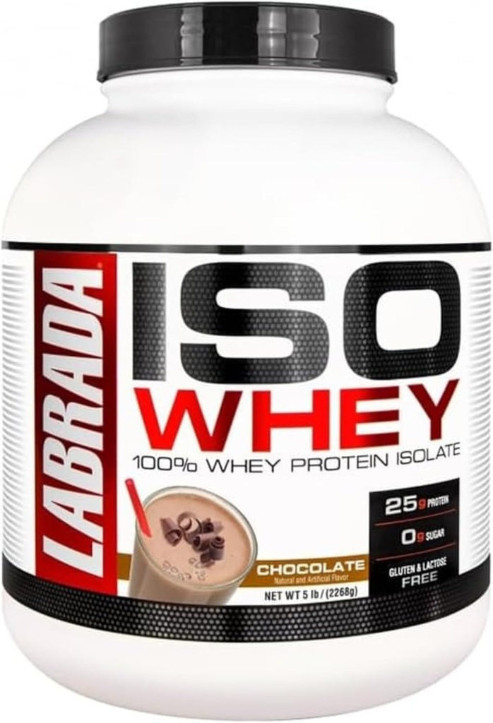 Labrada Nutrition ISO Whey Isolate Protein Chocolate 5 Pound