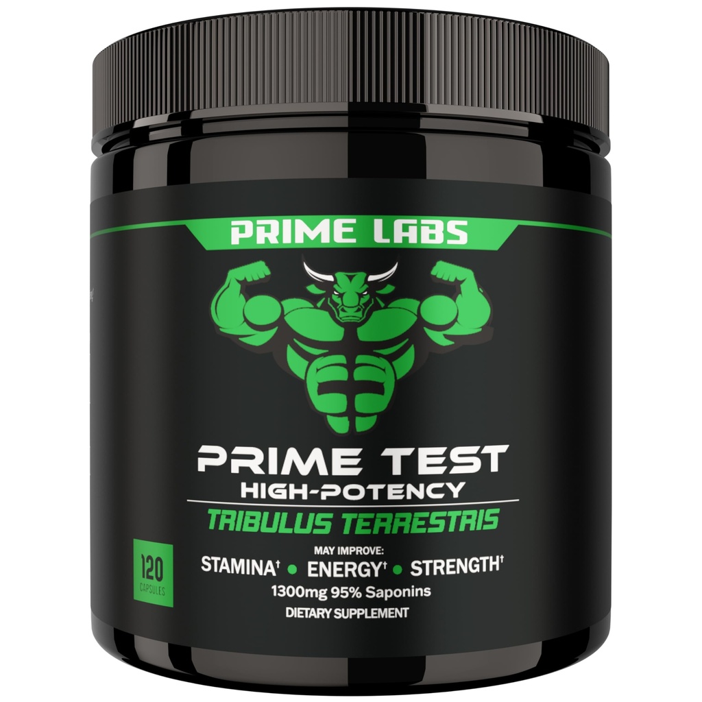 Prime Labs Tribulus Terrestris for Men 1300mg - Ενισχυμένο με 95% Σαπωνίνες - Ενέργεια, Ζωτικότητα, Δύναμη - 120 Κόμη