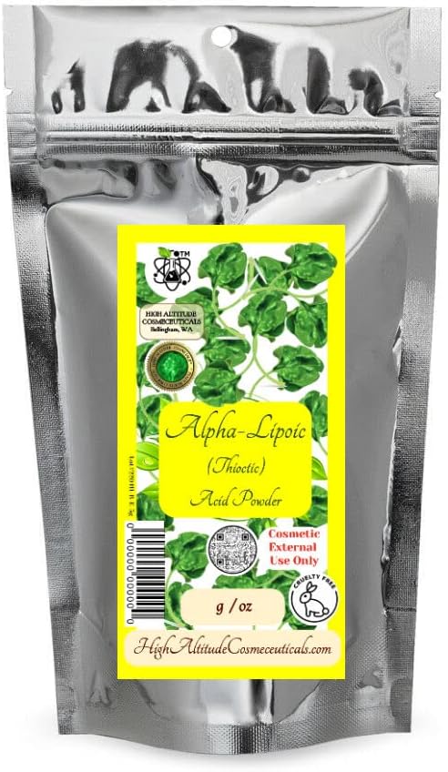 10g (0,35oz) Αλφα-Λιποϊκό οξύ (ALA) Κόνις για το δέρμα