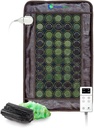 HealthyLine Far Infrared Θέρμανση Pad για την πλάτη, λαιμό, ώμος & μυϊκή ανακούφιση - Βαρυμένο ηλεκτρικό στρώμα με Jade & Tourmaline πέτρες, γείωση – Μεσαίου μεγέθους 32 x 20 in