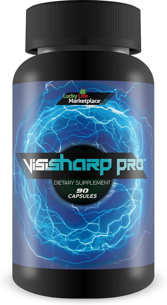 Visi Sharp Pro - Συμπλήρωμα Υποστήριξης Φυσικού Οράματος - Υποστήριξη Υγιούς Οράματος και Οπτική οξύτητα - Εμπλουτισμένη πολυβιταμίνη, Ορυκτή, & Αντιοξειδωτική Φόρμουλα για την Ημέρα και τη Νύχτα Όραμα - Προώθηση της υγείας των ματιών