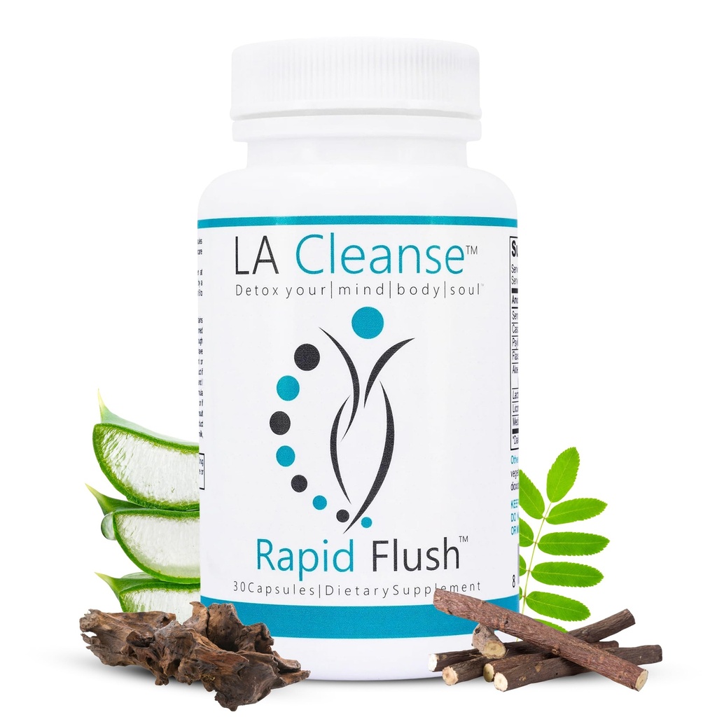 15 Day Cleanse and Detox - Rapid Flush 15 Day Gut Cleanse for Detox, Colon Cleanse, Gut Support - Enhance Digestion with Cascara Sagrada, Senna Leaf, Psyllium Husk - Capsules 30 Count