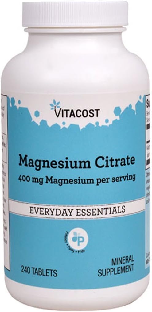 Vitacost Μαγνήσιο Κιτρικό - 400 mg - 240 δισκία