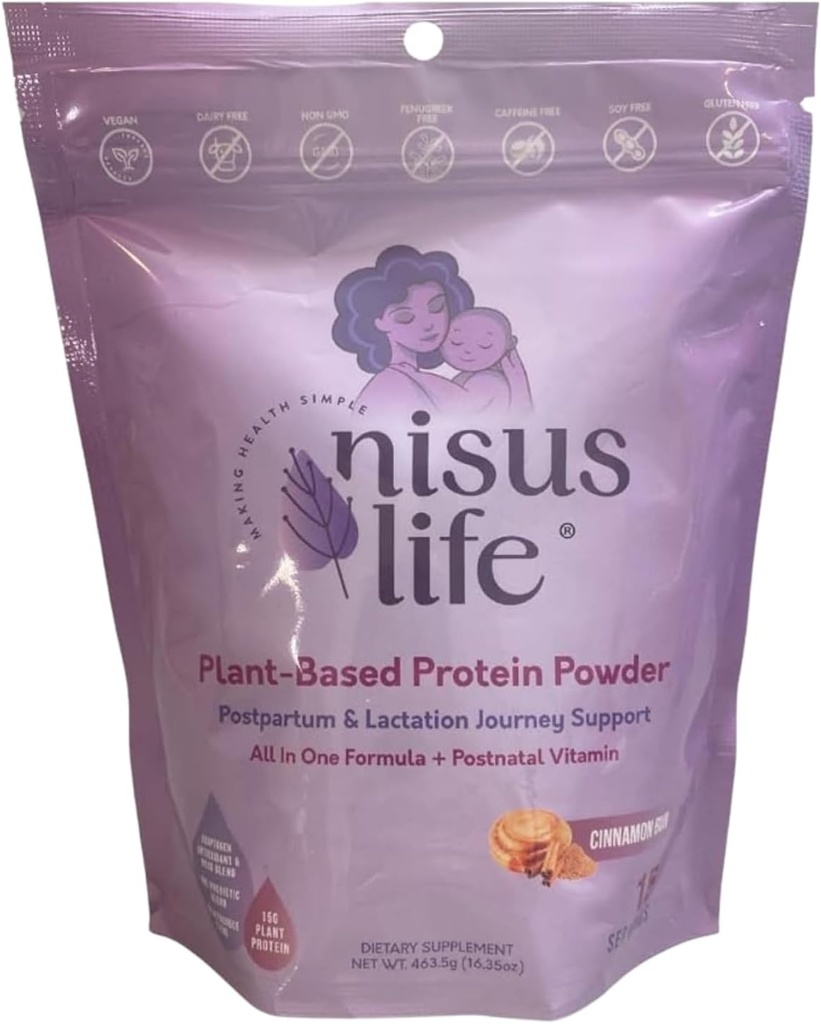 Postpartum & Lactation Journey Protein Powder (16.35 oz, Cinnamon Bun)