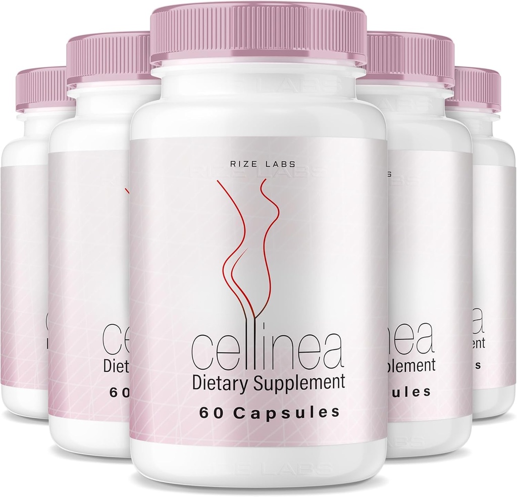 rize labs (5 Pack) Cellinea - χάπια Cellinea, κάψουλες Cellinea για υγιές δέρμα, Cellinea για την ενίσχυση της ενυδάτωσης του δέρματος, Cellinea All-Φυσικό συμπλήρωμα διατροφής,Cellinea Κριτικές (300 κάψουλες)