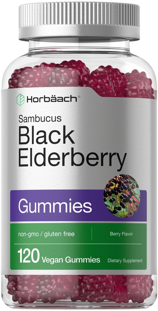 Horbaach Black Elderberry Gummies 