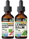 BIO KRAUTER Hawthorn Βάμμα 2 Fl. Oz. & Lemon Balm Βάμμα 2 Fl. Oz.