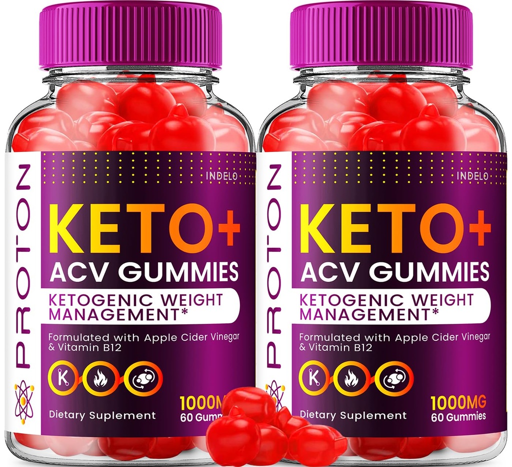 (2 Pack) Proton Keto ACV Gummies Advanced, Proton Keto + ACV Gummies 1000mg, Proton Apple Cider Vinegar Gummy Proton Gummies Κριτικές, Proton Keto+ACV Βιταμίνη B12 (120 Gummies)