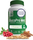 Health Thru Nutrition GlucoPro Max - με 1.500mg βερβερίνης, Chrominex + Chromium, και 1.000mg κανέλας 