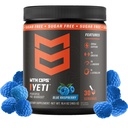MTN OPS Yeti Pre-Workout Powder Energy Drink with Creatine, 200mg καφεΐνη & BCAAs με Beta Alanine, 30-Serving Tub, Blue Raspberry