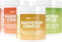 GoBiotix Magnesium Complex Σκόνη Trio - 420mg, 60 Σερβιέτες - Μέλι Εσπεριδοειδή, λεμόνι, τσάι Peachάκινο