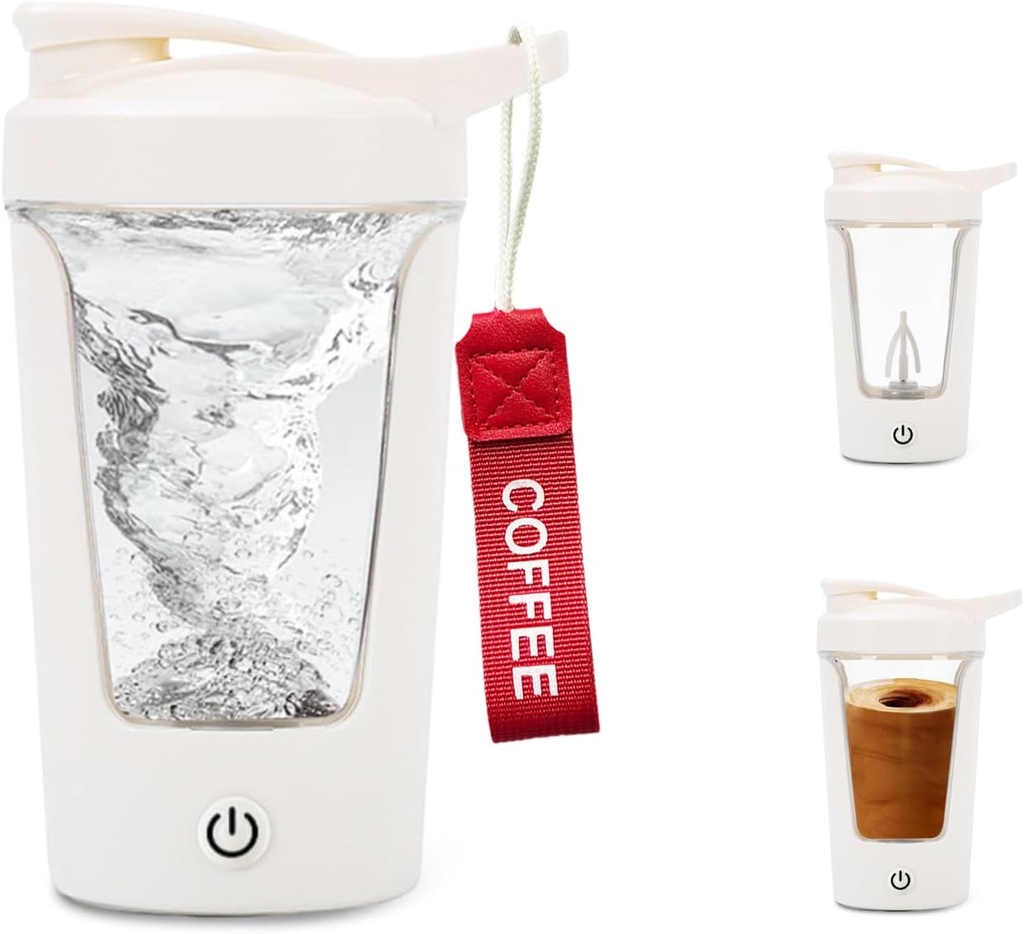 Ηλεκτρικό μπουκάλι shakeer, Φορητή πρωτεΐνη, Mixer Cup, USB C Shaker για Smooth Protein Shakes, BPA-Free, Tritan, 450ml, 16oz, Stir Cup, 500mAh Επαναφορτιζόμενο