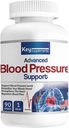 Key Supplements Blood Pressure Support 90 Capsules Contain Niacin Vitamin C B6 B12 Garlic Bulb Hibiscus Olive Leaf etc