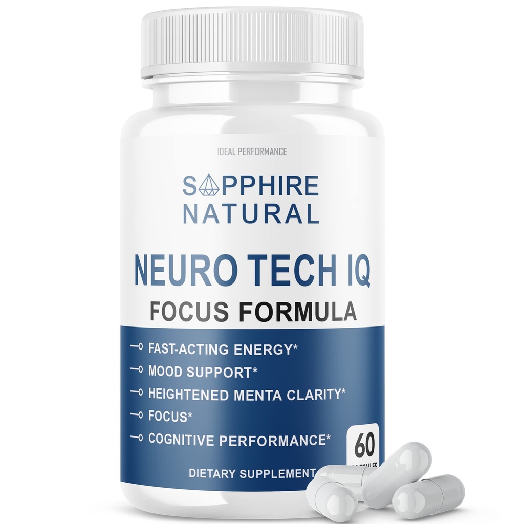 Neuro Tech IQ Brain Supplement Neurotech Iq Focus Formula Χάπια (60 κάψουλες)