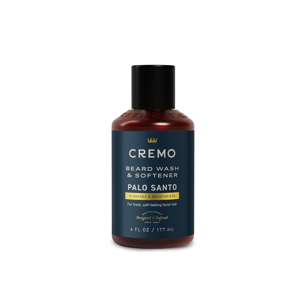 Cremo Palo Santo (Reserve Collection) Γυμνό Πλύσιμο & Αποσκληρυντής, Ενυδατώνει, Styles και μειώνει Γενεαλογικό Itch για όλα τα μήκη των μαλλιών προσώπου, 6 Fluid Oz