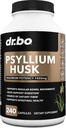 Psyllium Husk Capsule Fiber Supplement - Φυσικές κάψουλες σκόνης για ανακούφιση της δυσκοιλιότητας για ενήλικες - Διατροφικά χάπια διαλυτών ινών & καθημερινή υποστήριξη της κανονικότητας - Μαζική σπορά Husks Digetion Συμπληρώματα