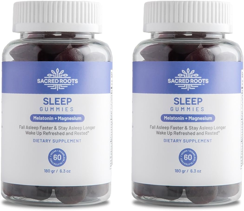 Gummies ύπνου - Χωρίς ζάχαρη Μελατονίνη Gummies με μαγνήσιο για υποστήριξη ύπνου - Βοτανική ανάμειξη φυσικών συστατικών - Keto, Vegan, μη-GMO & Gluten-free - Κατασκευάζεται στις ΗΠΑ (60 εξυπηρετούν)