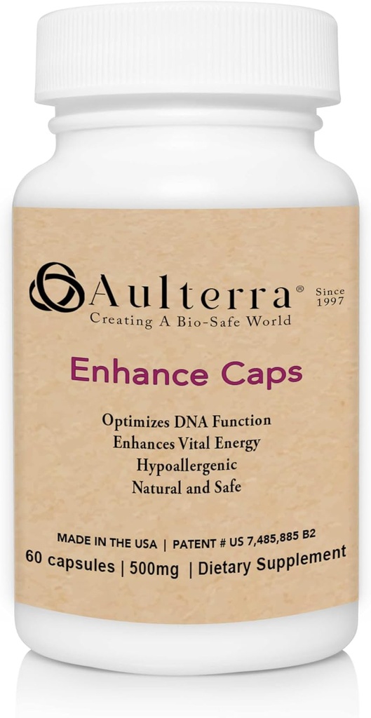 Aulterra Enhance συμπλήρωμα για την εξουδετέρωση EMF και την ενίσχυση της ζωτικής ενέργειας, ιδιόκτητο μείγμα παραμαγνητικά ορυκτά εξουδετερώνει επιβλαβείς EMF (60 κάψουλες)