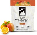 Ανύψωση 100% Clear Whey Protein Powder - Post workout, Zero Artificial Flavors & Sweeteners, Gluten Free, 5.5g BCAA, 2.1g Leucine, Essential Amino Acids, Orange Mango, 20 εξυπηρετούν