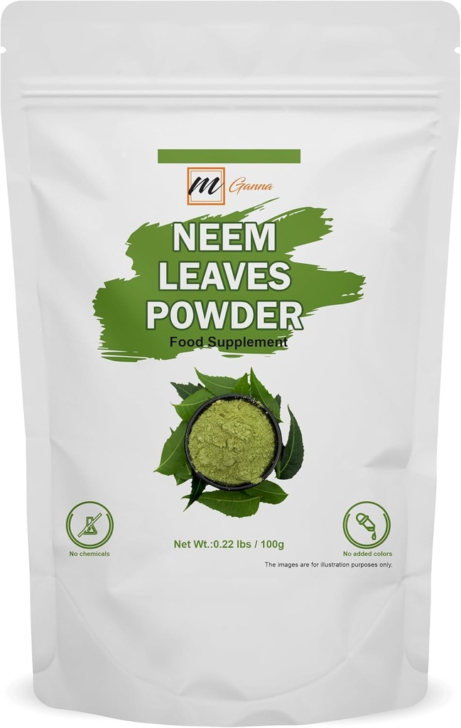 100% Φυσικό φύλλο Neem/Azadirachta Indica σε σκόνη Ayurvedic Herb για το δέρμα, την περιποίηση των μαλλιών και τις καλλυντικές φόρμουλες 100 GMS / 0.22 LBS