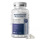 Μαγνήσιο Γλυκινικό 850mg Κάψουλες με L-Θεανίνη, Χαμομήλι & GABA για τον ύπνο, την ηρεμία, τους μυς, την υγεία των οστών & την ανοσοποιητική υποστήριξη, Μαγνήσιο για γυναίκες και άνδρες, Vegan, Υψηλής Απορρόφησης, 120 Count