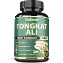 Satoomi 9in1 Tongkat Ali Root Extract 200:1 - Ashwagandha, Tribulus Terrestris - 150 κάψουλες για 5 μήνες - Δύναμη υποστήριξης, Ενέργεια & Υγιεινή ανοσοποίηση