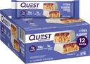 Quest Nutrition Crispy Blueberry Cobbler Hero Protein Bar, 16g πρωτεΐνη, 1g ζάχαρη, 3g καθαρό υδατάνθρακες, χωρίς γλουτένη σνακ πρωτεΐνης, Keto φιλικό, 12 Count