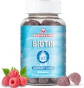 Biotin Gummies - Μαλλιά και νύχια Δύναμη Ανάπτυξη Βιταμίνες Συμπληρώματα για την υγεία και την ομορφιά των γυναικών - 10000 MCG δέρμα Chewable συμπλήρωμα - Βατόμουρο Γεύση - (60 Count μπουκάλι)