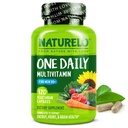 NATURELO Mens Πολυβιταμίνες για Άνδρες 50+ - Μία Καθημερινή Πολυβιταμίνη για Άνδρες με Βιταμίνες, Ορυκτά & Βιολογικά Ολόκληρα Τρόφιμα, Ενίσχυση Ενέργειας & Υγείας, Μη-ΓΤΟ, 120 Καψάκια Χορτοφαγών