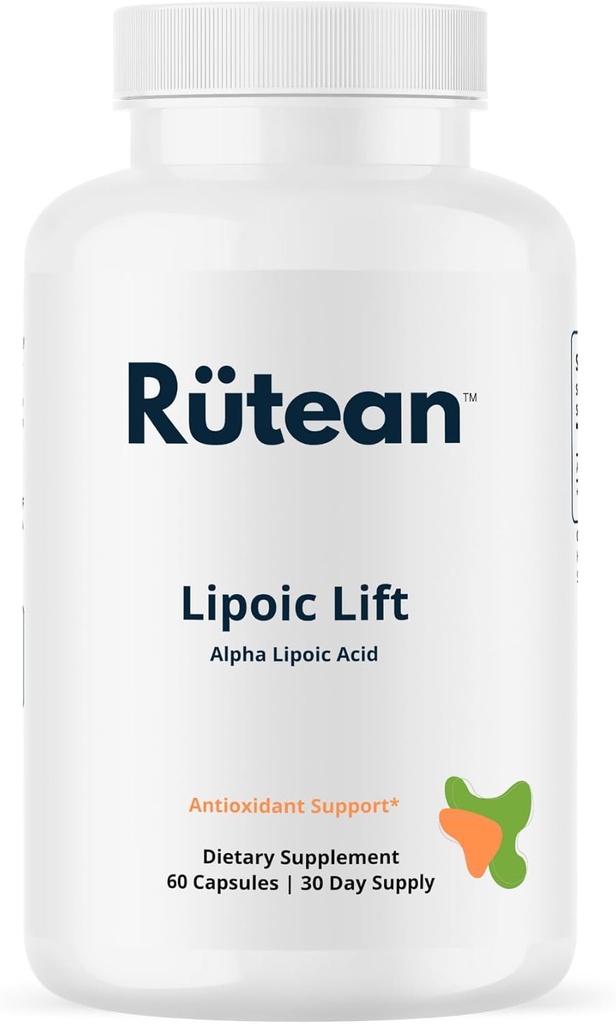 Alpha Lipoic Acid - Lipoic Lift - για την υποστήριξη του ήπατος, Nerve Health & Cardiaγγειακή υγεία - Premium Alpha Lipoic Acid - 60 κάψουλες - Χωρίς γλουτένη, κάψουλες χορτοφάγων, χωρίς σόγια & μη ΓΤΟ