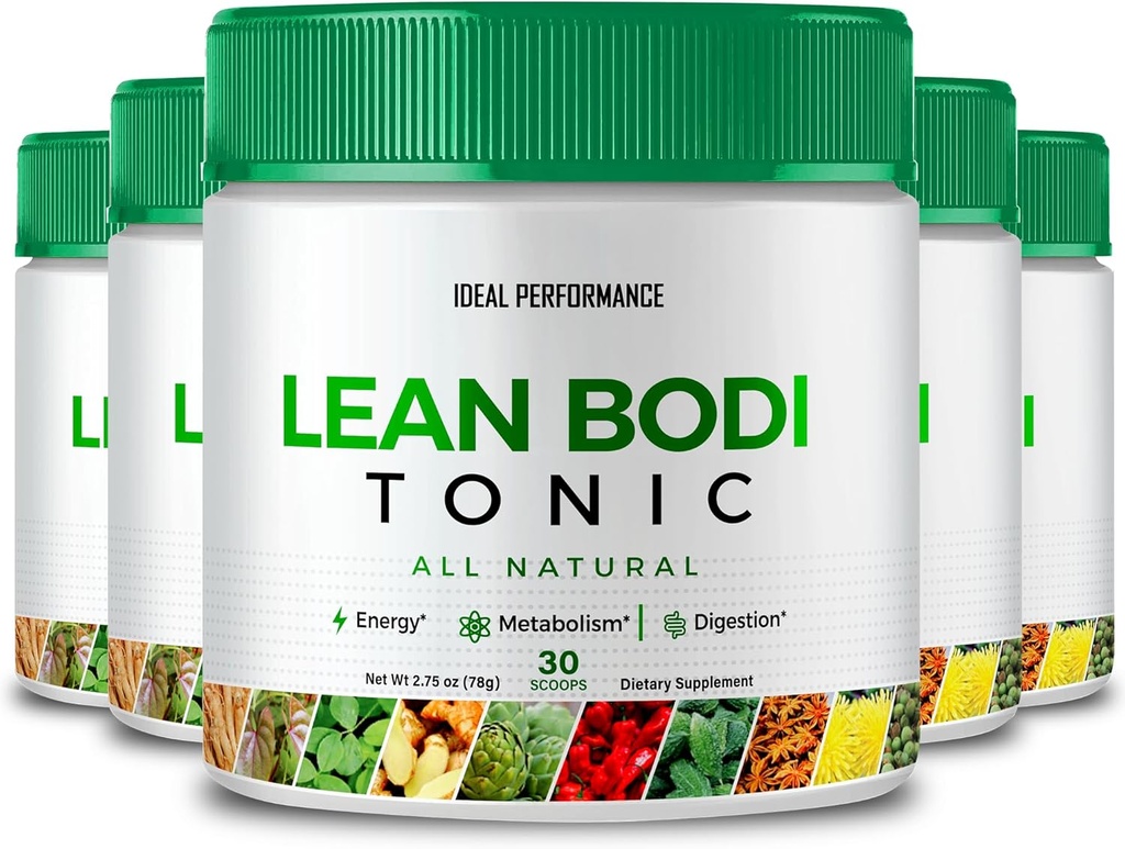 Lean Bodi Tonic Powder Official Formula, LeanBodi Tonic All Natural - Μέγιστη δύναμη με βιταμίνη Β6, BCAA, LeanBodi Powder Support, Lean Bodi Advanced Formula Reviews (5 Pack)