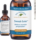 Native Remedies Sweat-Less - Φυσική ομοιοπαθητική φόρμουλα για υπερβολική εφίδρωση, εφίδρωση και λάμψη - 59 mL