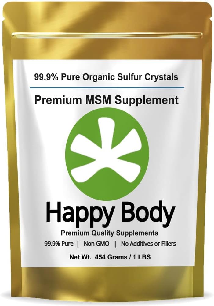 Organic Sulfur Crystals - 99% Pure MSM Crystals, Premium MSM Supplement - Εξαιρετική ποιότητα και απορρόφηση. 1 LB πακέτο.