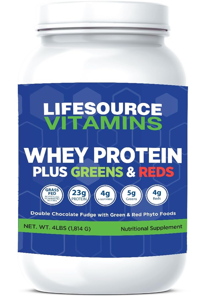LifeSource Βιταμίνες Whey Plus Πράσινοι & Κόκκινοι Φυτοτροφή (4 κιλά)