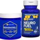 NATURAL STACKS NeuroFuel & Resveratrol+ Supplement Bundle - Supports Focus, Memory & Healthy Brain Aging* - 135 Capsules