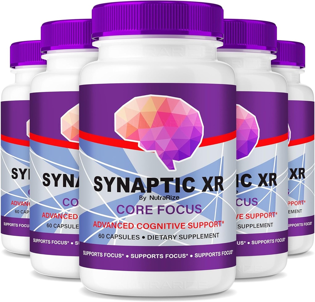 NutraRize (5 Pack) Synaptic XR – Κάψουλες Ημερήσιας Υποστήριξης με Ισορροπημένη Μείξη για Εστίαση, Αιχμή και Καθημερινή Απόδοση