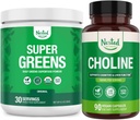 Φωλιασμένα φυσικά Super Greens & Choline Bundle 